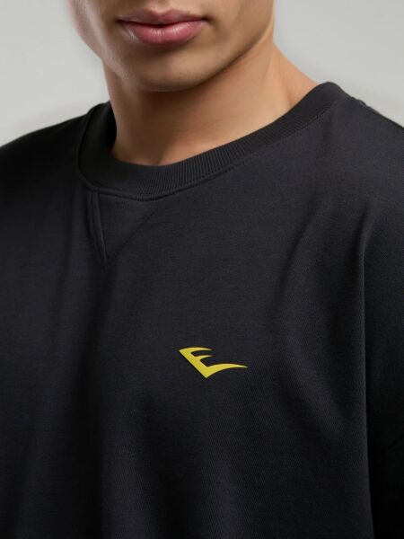 Ever Classics Oversize Arkası Baskılı Erkek Tişört TM0048 Füme - M