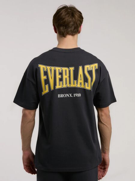 Ever Classics Oversize Arkası Baskılı Erkek Tişört TM0048 Füme - M