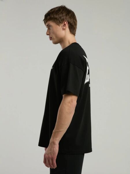 Ever Classics Oversize Arkası Baskılı Erkek Tişört TM0048 Siyah - M