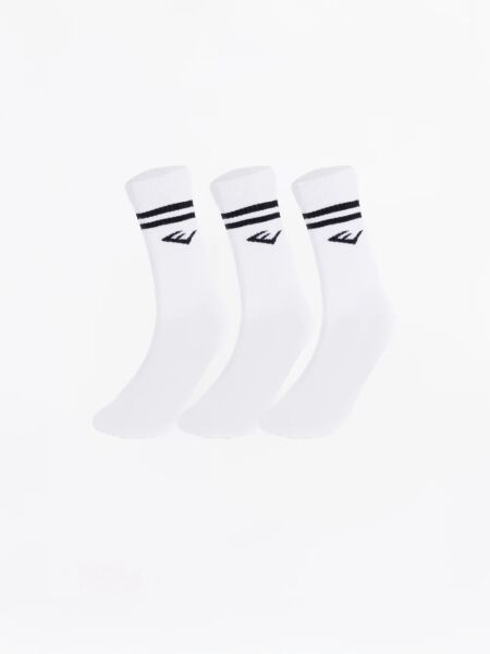 Everlast Stripe Econ 3'lü Siyah Çorap AU0008 Beyaz - 35-37
