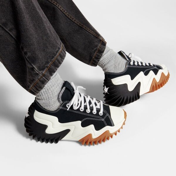 Converse Run Star Motion Canvas Cx Platform Unisex Siyah Sneaker 46.5 - 001