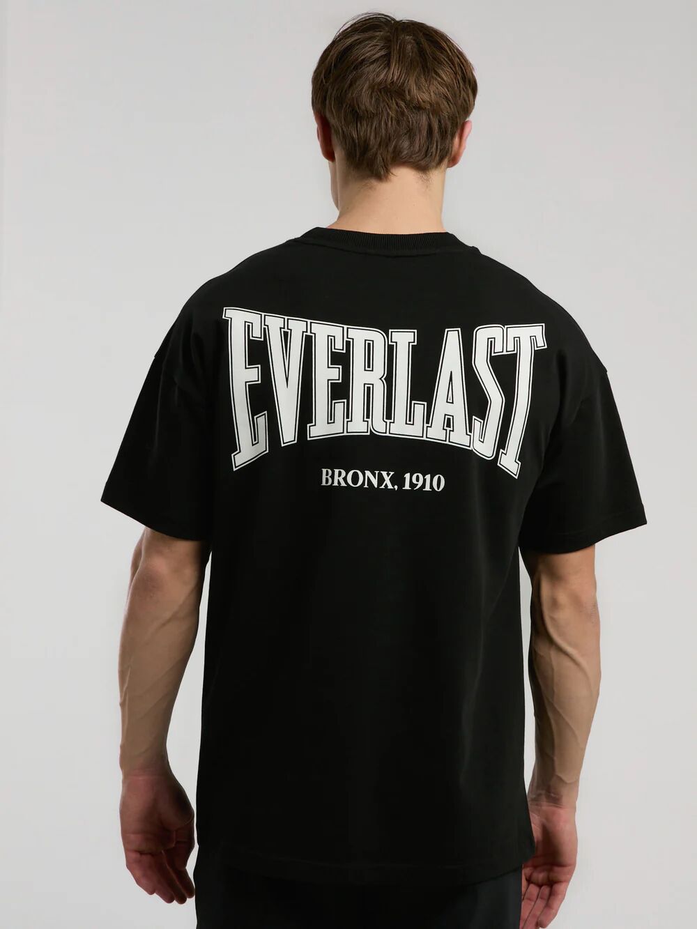 Ever Classics Oversize Arkası Baskılı Erkek Tişört TM0048 Siyah - XXL