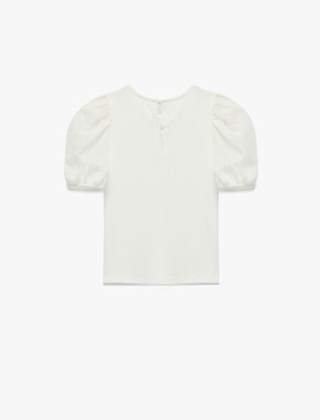 Koton Ekru Bluz 6Skg60009Ak Ekru - 9-10