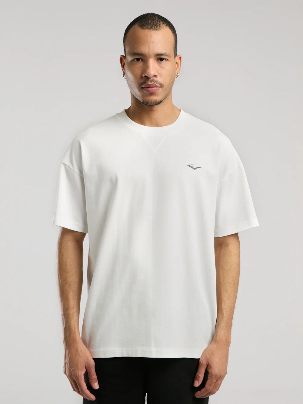 Ever Classics Oversize Arkası Baskılı Erkek Tişört TM0048 Beyaz - L