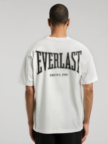 Ever Classics Oversize Arkası Baskılı Erkek Tişört TM0048 Beyaz - L