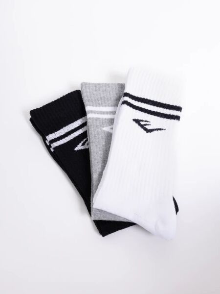 Everlast Stripe Econ 3'lü Siyah Çorap AU0008 Gri - 42-45