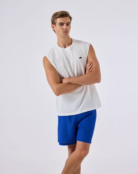 Ellesse Erkek Tişört 6Sm5041 L - OFF WHITE