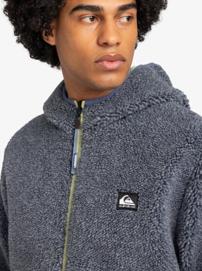 Quiksilver A FRAME REVERSIBLE JACKET Erkek Polar Gri - M