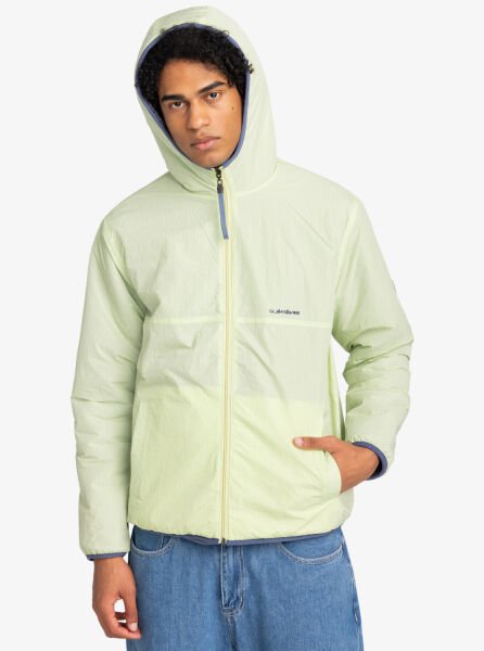 Quiksilver A FRAME REVERSIBLE JACKET Erkek Polar Gri - M