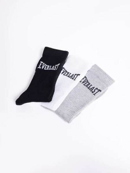 Everlast Classics 3'lü Siyah Çorap AU0009 Gri - 42-45