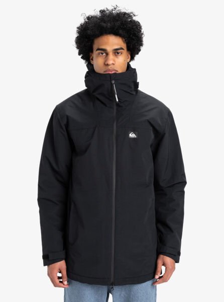 Quiksilver OVERCAST 3K PARKA Erkek Mont Siyah - M