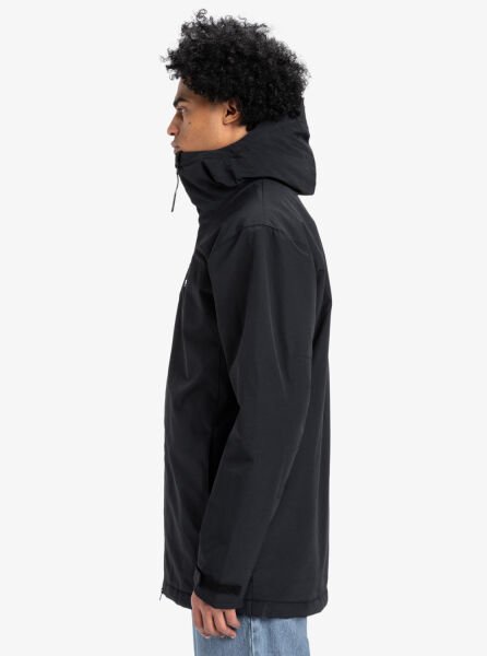 Quiksilver OVERCAST 3K PARKA Erkek Mont Siyah - M