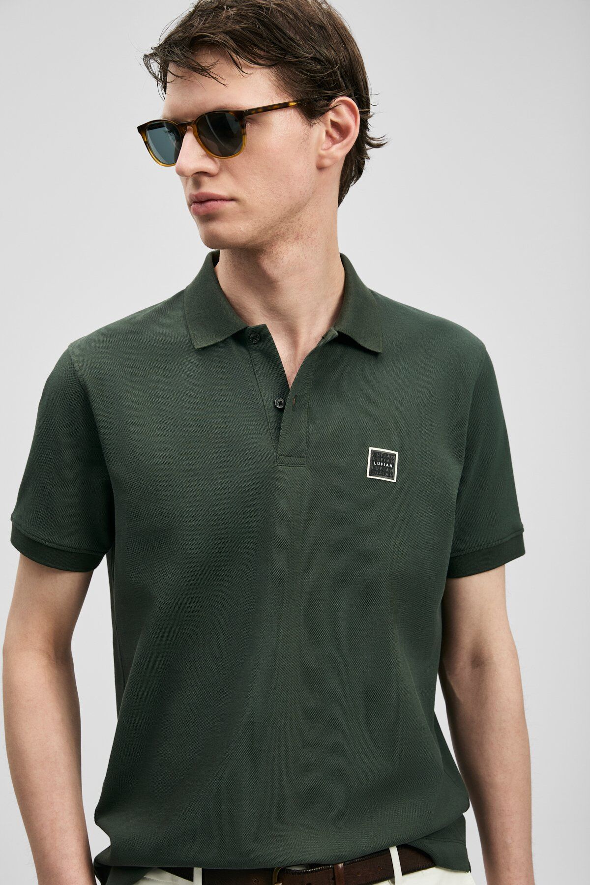 LUFİAN Carter Smart Erkek Polo Tişört 111040233 Haki - L