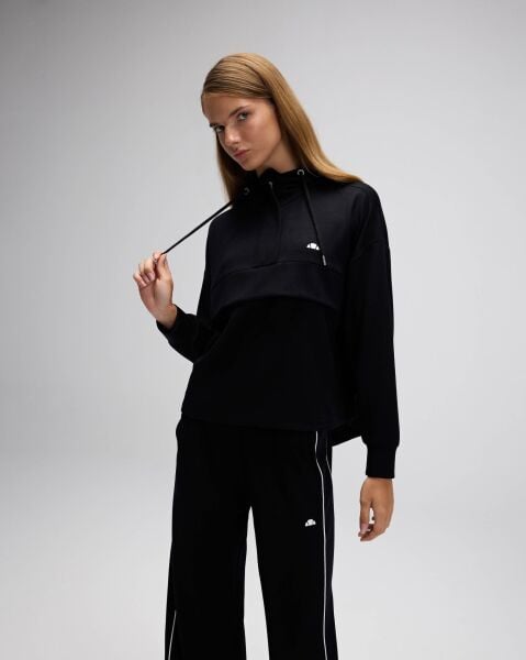 Ellesse Kapüşonlu Sweatshırt EF551 Siyah - XS