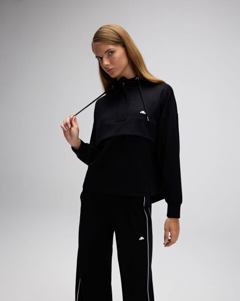 Ellesse Kapüşonlu Sweatshırt EF551 Siyah - XS