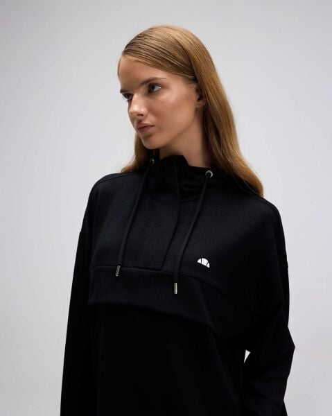 Ellesse Kapüşonlu Sweatshırt EF551 Siyah - XS