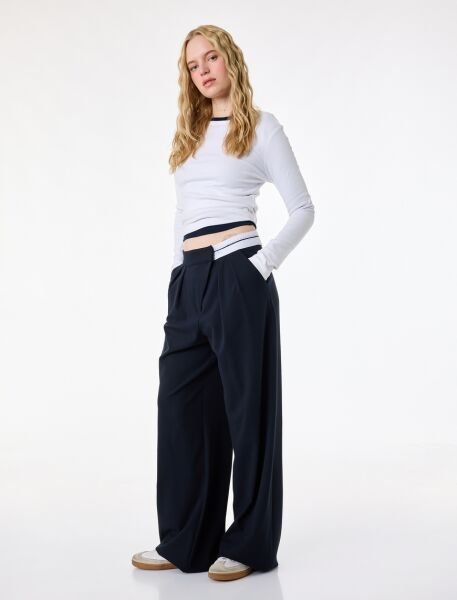 Koton Lacivert Pantolon 6Sak40059Ew Lacivert - 42