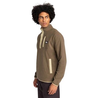 Quiksilver No Destınatıon 2 Half Snap Polar Kahverengi - S