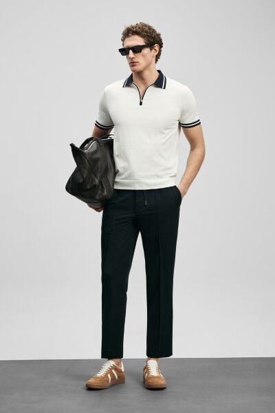 LUFİAN Sımon Jogger Pantolon Slim Fit 111190356 Lacivert - 48