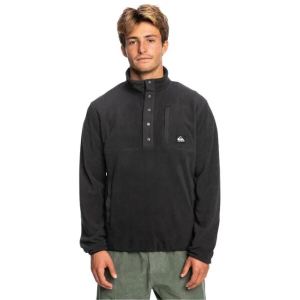 Quiksilver No Destınatıon 2 Half Snap Polar Siyah - XL