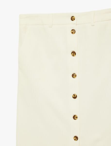 Koton Kırık Beyaz Etek 6Sak70003Uw Beyaz - 42