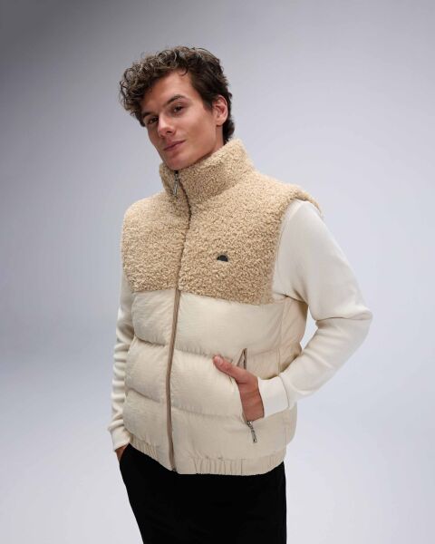 Ellesse Erkek Dolgulu Polar Yelek EM532 XXL - Bej