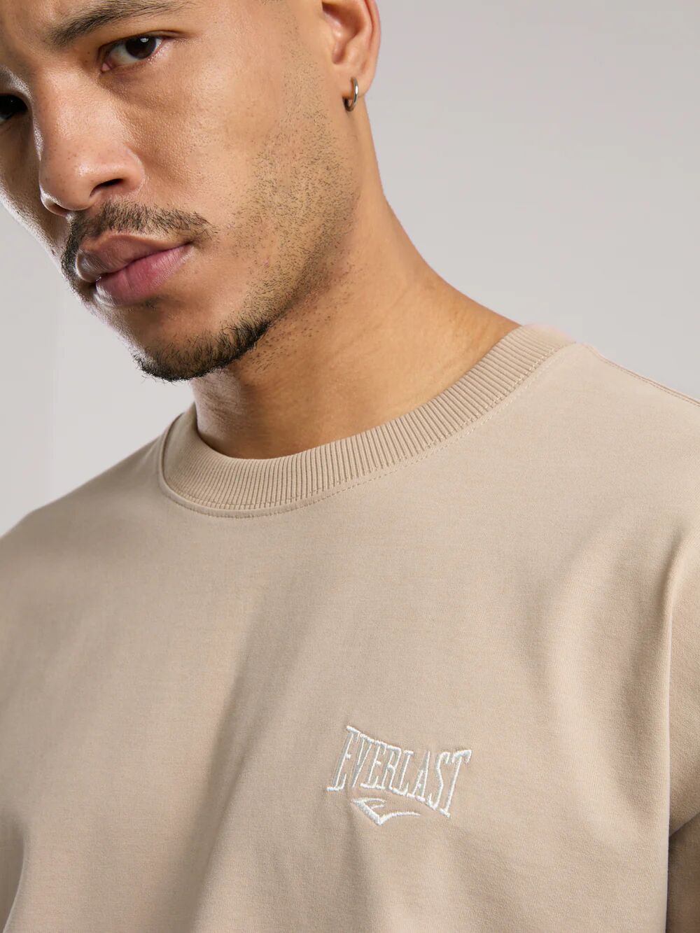 Ever Essentials Oversize Erkek Tişört TM0036 Kum - S