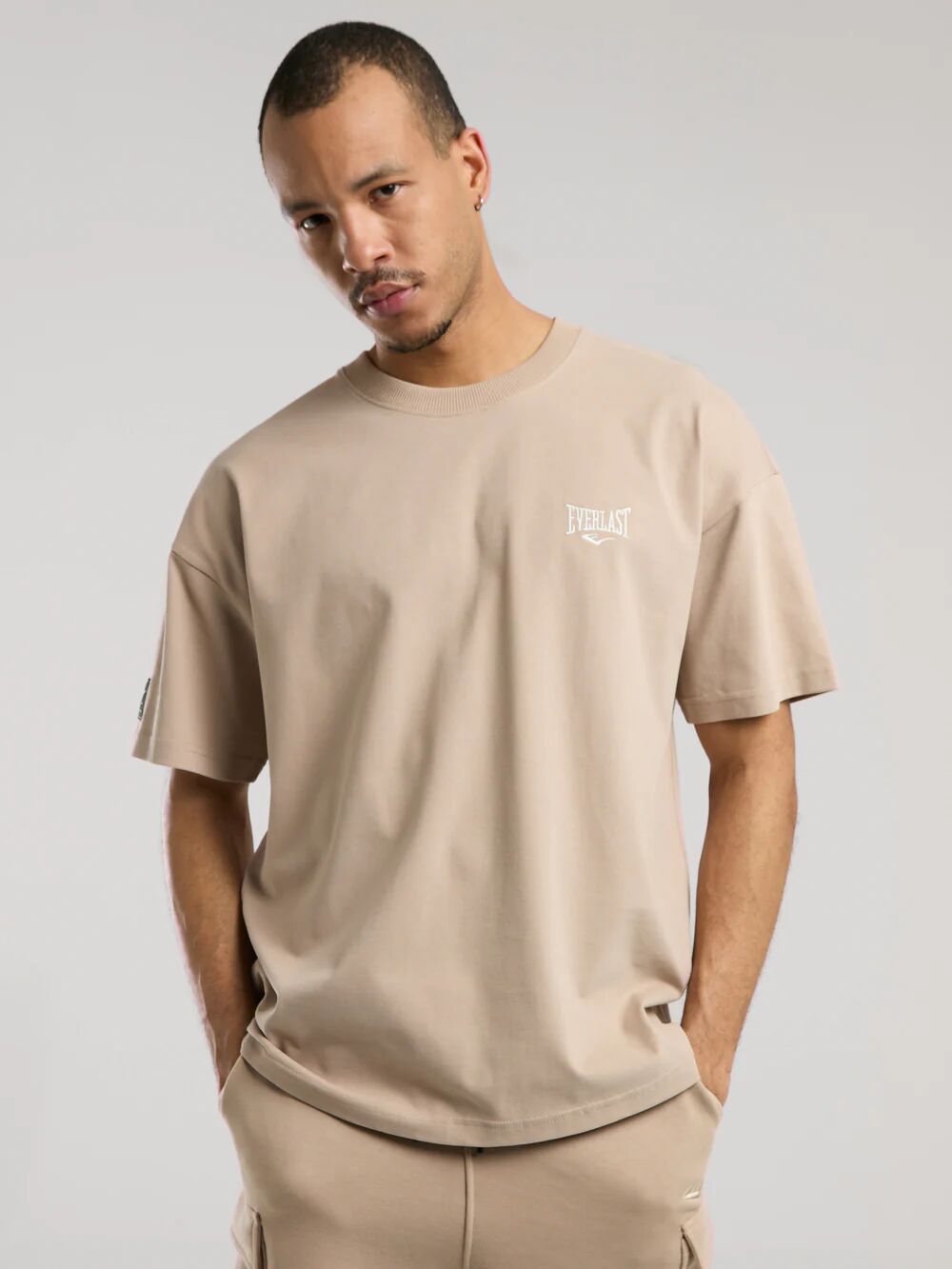 Ever Essentials Oversize Erkek Tişört TM0036 Kum - XXL