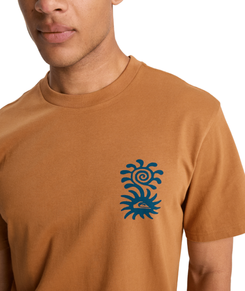 QUİCKSİLVER ERKEK T-SHIRT EQYZT08264 XL - Tobacco Brown - Solid