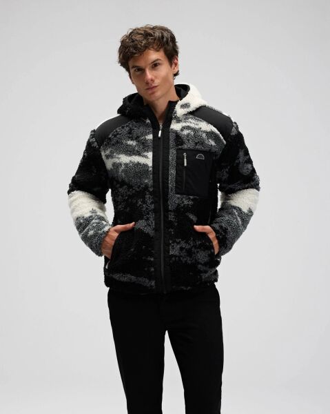 Ellesse Fermuarlı Kapüşonlu Fleece Dış Giyim Gri - XL