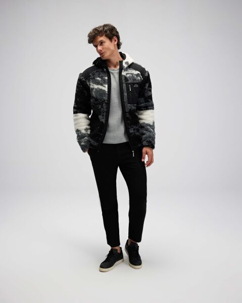 Ellesse Fermuarlı Kapüşonlu Fleece Dış Giyim Gri - XL