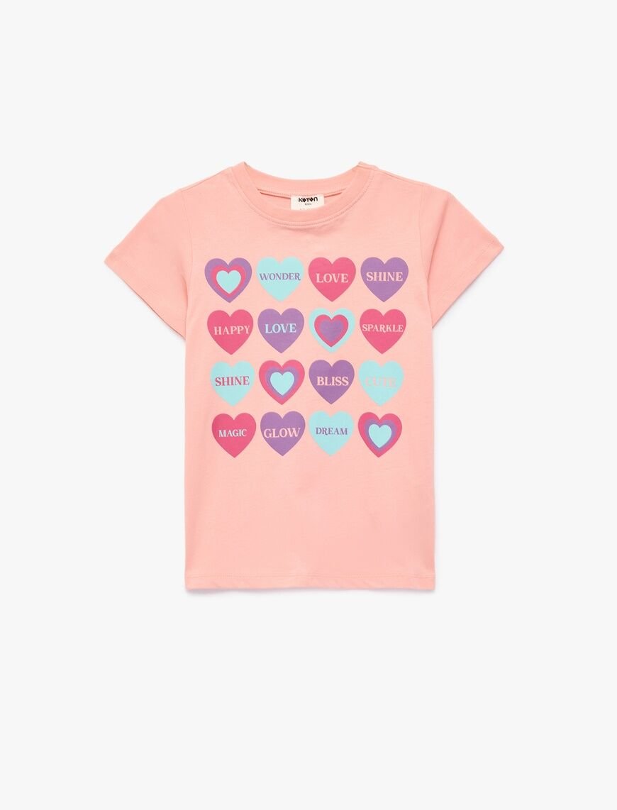 Koton Pembe Tişört 6Skg10017Ak Pembe - 9-10