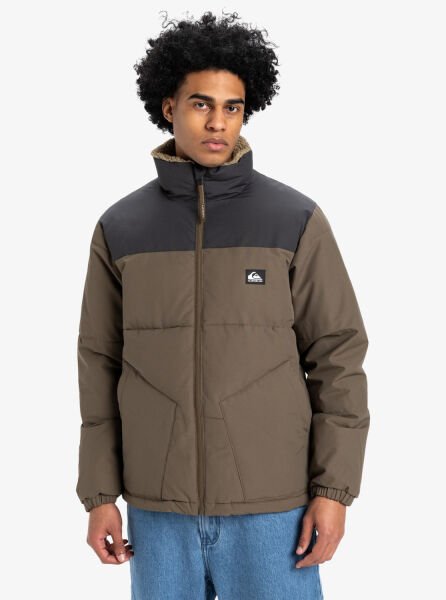 Quiksilver WILD MOUNTAIN JACKET Erkek Mont Kahverengi - XL