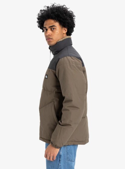 Quiksilver WILD MOUNTAIN JACKET Erkek Mont Kahverengi - XL