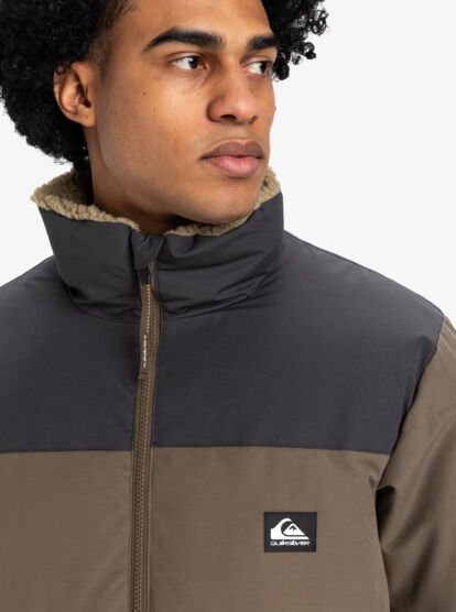 Quiksilver WILD MOUNTAIN JACKET Erkek Mont Kahverengi - XL