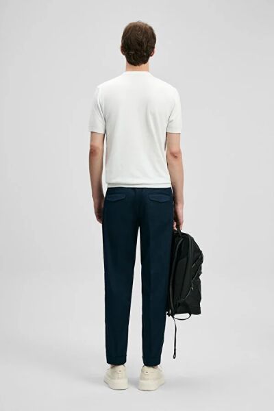 LUFİAN Tino Erkek Modal Karışımlı Yarım Kollu Kazak 111090156 M - KIRIK BEYAZ