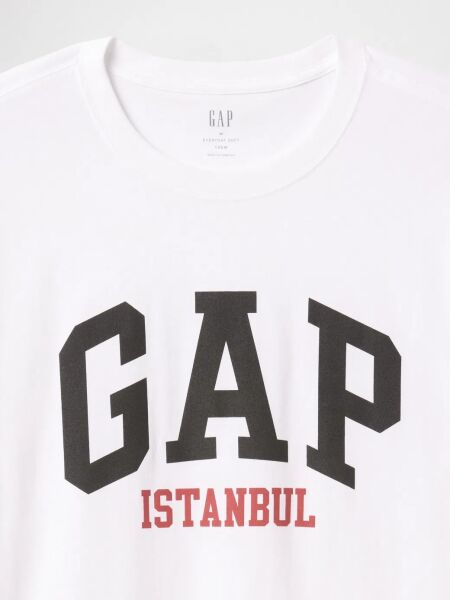 Gap Erkek T-shirt V-FRCH GAP ISTANBUL T Beyaz - XXL