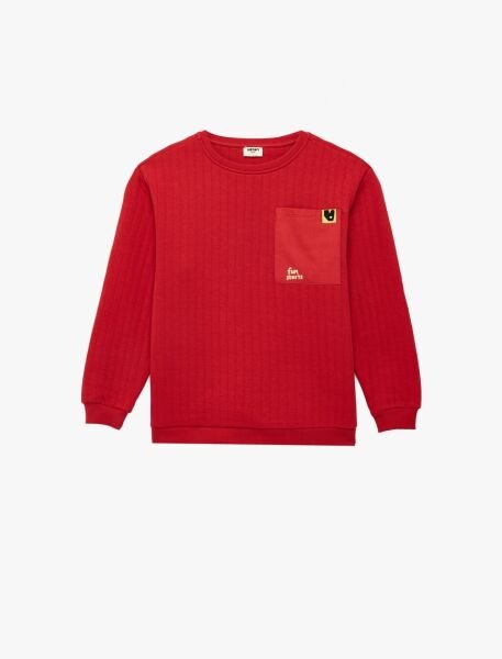 Koton Kırmızı Sweatshirt 6Skb10419Tk Kırmızı - 9-10