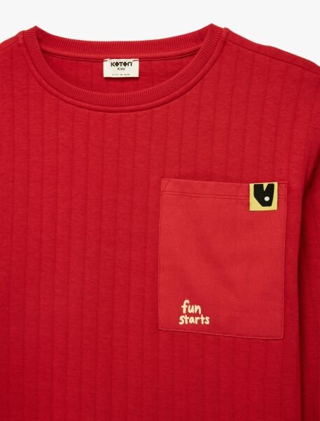 Koton Kırmızı Sweatshirt 6Skb10419Tk Kırmızı - 9-10
