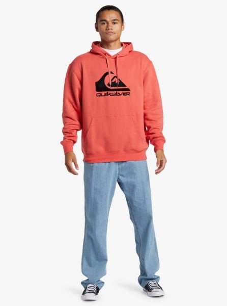 Quiksilver BIG LOGO HOODIE Kadın Sweatshirt Pembe - XXL
