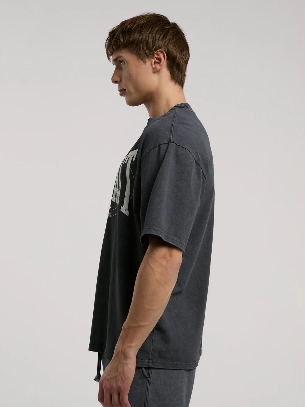 Everlast Authentic Boxing Oversize Erkek Tişört TM0007 Antrasit - XL