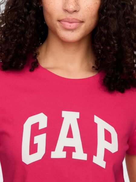 Gap Kadın T-shirt V-SS LOGO CLASSIC TEE Kırmızı - XL