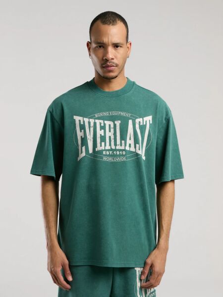 Everlast Authentic Boxing Oversize Erkek Tişört TM0007 Yeşil - S