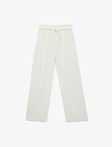 Koton Kırık Beyaz Pantolon 6Sak40048Pw Beyaz - 42