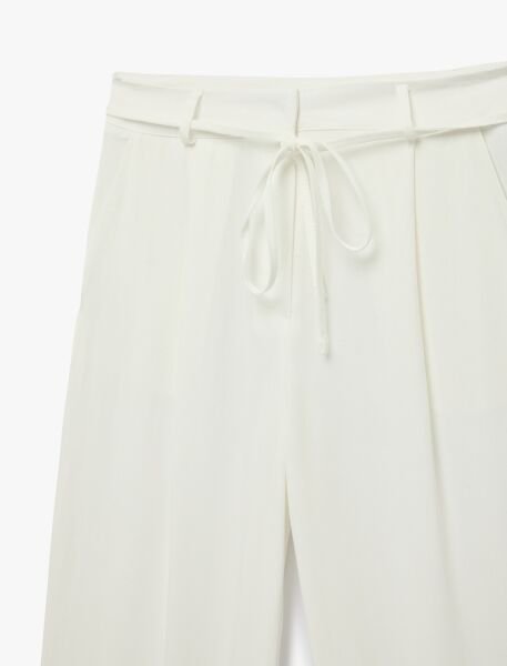 Koton Kırık Beyaz Pantolon 6Sak40048Pw Beyaz - 42