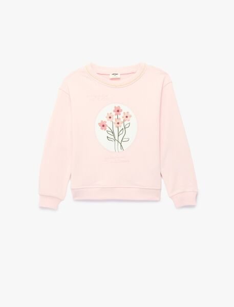 Koton Pembe Sweatshirt 6Skg10355Ak Pembe - 9-10
