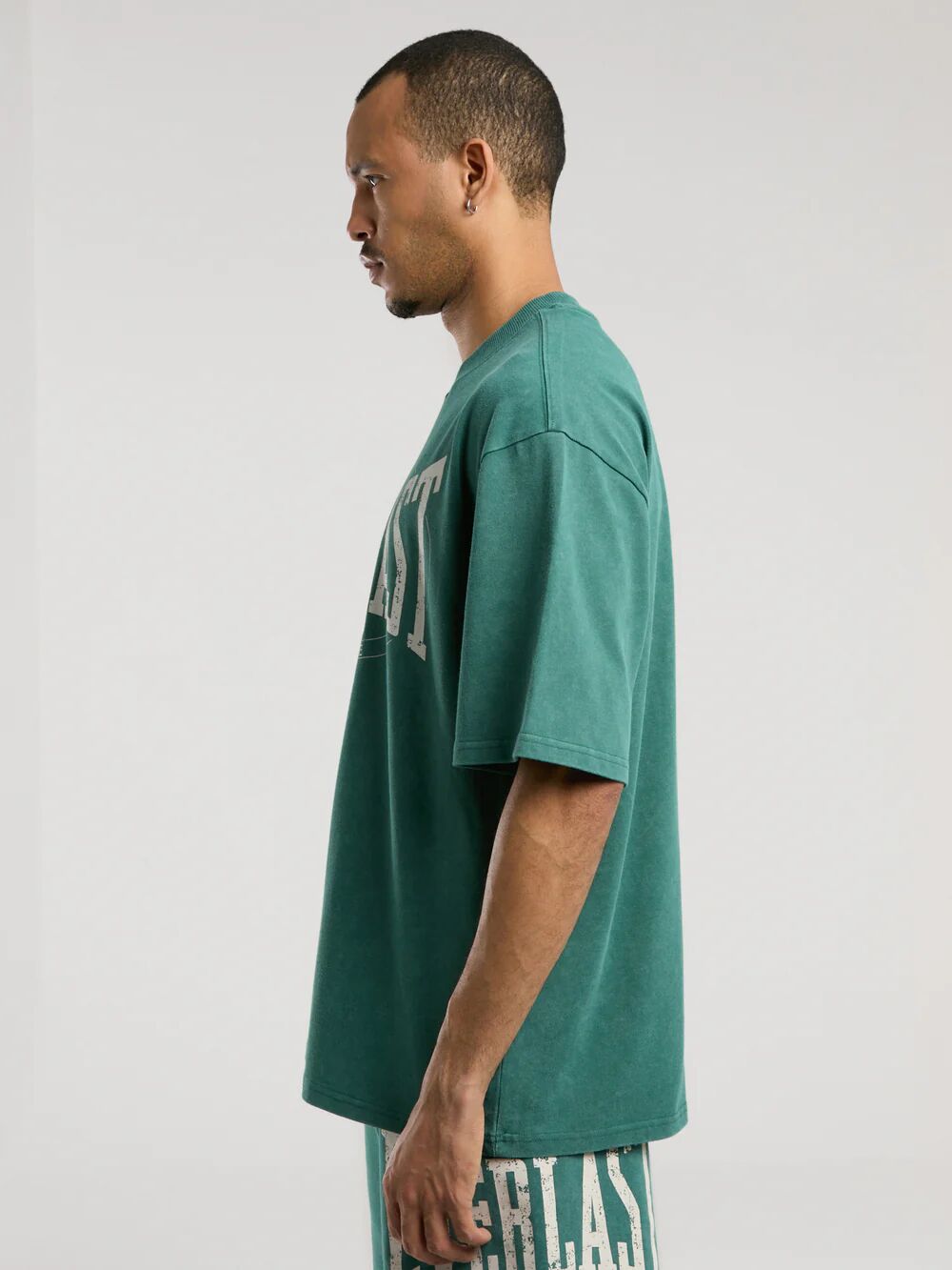 Everlast Authentic Boxing Oversize Erkek Tişört TM0007 Yeşil - L