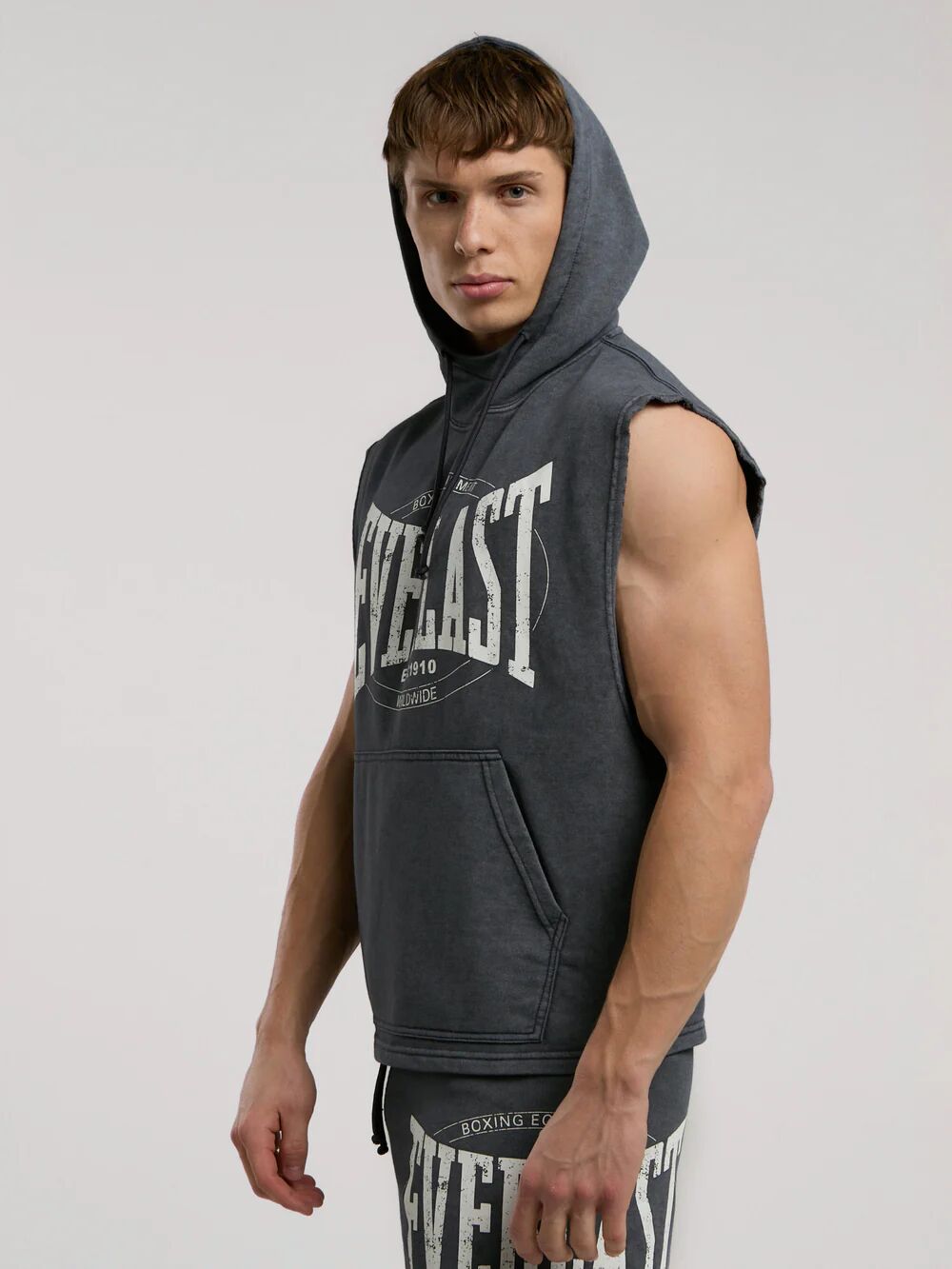 Everlast Authentic Boxing Oversize Kolsuz Erkek Sweatshirt TM0009 Antrasit - XXL