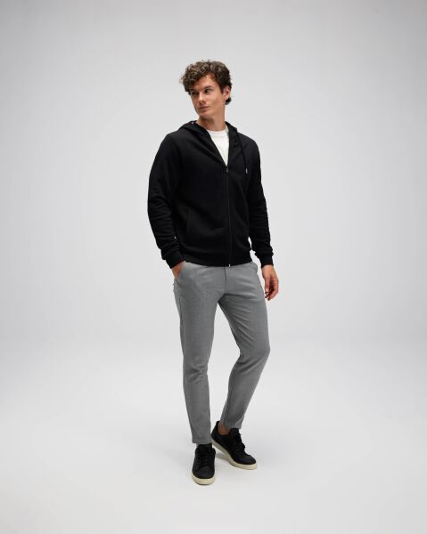 Ellesse Erkek Fermuarlı Kapüşonlu Sweat EM555 Siyah - XXL