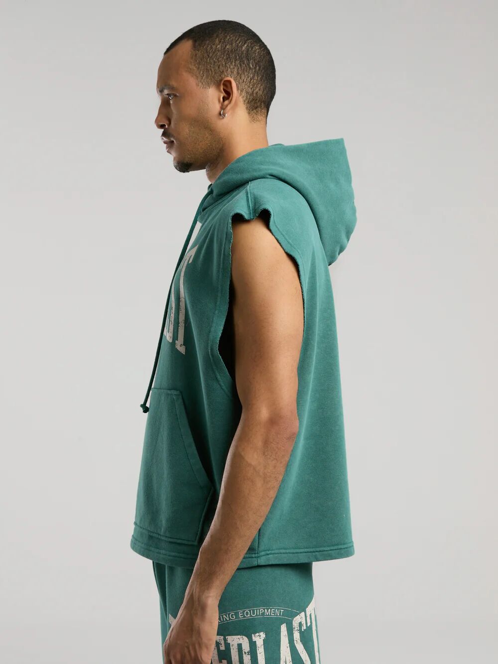 Everlast Authentic Boxing Oversize Kolsuz Erkek Sweatshirt TM0009 Yeşil - L